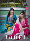 Janki By Blue Hills Rayon Embroidery Wholesale Kurti With Bottom Dupatta In India
